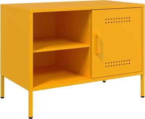 vidaXL mustársárga acél TV-szekrény 68 x 39 x 50,5 cm