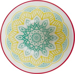 ORNAMENTS tálka 240 ml, sárga-zöld