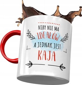 Piros Bögre Kai Barátnő Feleség Ajándék Nyomtatott Fotóval