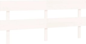 vidaXL fehér tömör fenyőfa ágyfejtámla 184x3x81 cm