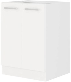 Alsó konyhaszekrény Edris 60 D 2F BB (fehér). 1032824