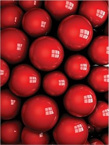 Fotótapéta absztrakt 3D gömbök körök 184 x 254