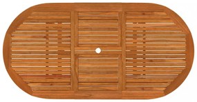 5 részes tömör eukaliptuszfa kerti étkezőgarnitúra