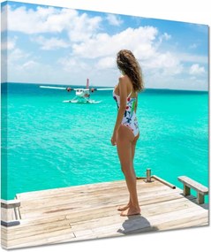 Vászonkép 30x30 Csinos nők Csajok Nagymamák