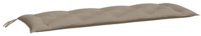2 db tópszínű oxford szövet kerti padpárna 150 x 50 x 7 cm