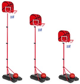 Gyerek kosárlabda palánk állítható magasságú, labdapumpával
