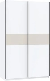 BERNO ruhásszekrény, 120 cm | Fehér + Kasmír