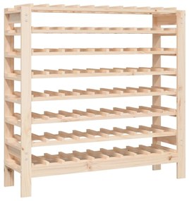 Tömör fenyőfa bortartó állvány 109,5x30x107,5 cm