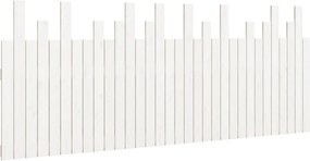 vidaXL fehér tömör fenyőfa fali fejtámla 204x3x80 cm
