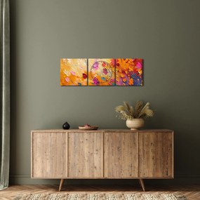 Kép - Színes virágok festése (órával) (90x30 cm)