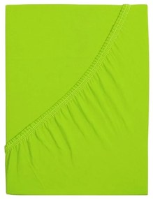 Jersey lepedő kiságyba EXCLUSIVE 70x140 cm lime