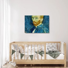 Üveg kép - Vincent van Gogh, Self-Portrait, reprodukciók (70x50 cm)