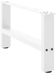 2 db fehér dohányzóasztal láb 60 x (30-31) cm acél