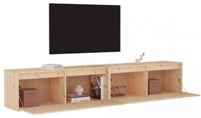 2 darab tömör fenyőfa faliszekrény 100 x 30 x 35 cm