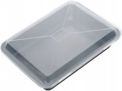 Tepsi fedővel a könnyebb szállítás érdekében 36x25cm