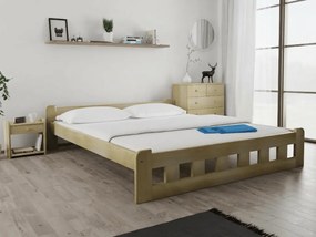 Naomi magasított ágy 120 x 200 cm, fenyőfa Ágyrács: Léces ágyrács, Matrac: Somnia matrac 18 cm