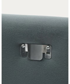 Antracitszürke kárpitozott franciaágy 160x200 cm Jaira – Kave Home