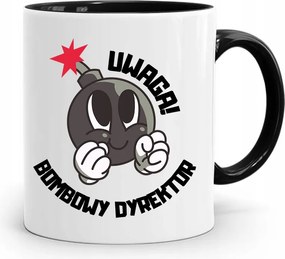 Igazgatónak Bögre Fekete Bomba Igazgató fényképes nyomtatással