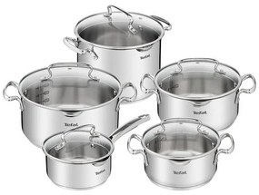 Rozsdamentes acél edény készlet 10 db-os DUETTO+ G719SA55 – Tefal