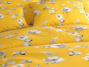 Mikroszálas ágyneműhuzat YELLOW ROSE sárga Ágyneműhuzat mérete: 2 db 70 x 90 cm | 200 x 220 cm