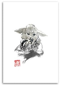 Gario Vászonkép Star Wars, Baby Yoda - Péchane Méret: 70 x 100 cm