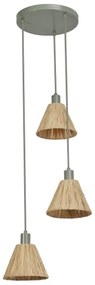 Ledvance - Csillár zsinóron DECOR RAFFIA 3xE27/15W/230V raffia háncs