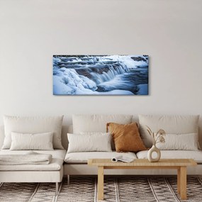 Egy folyó képe télen (120x50 cm)