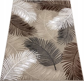 Szőnyeg 180x260 Modern Hálószoba Nappali Szőtt Bézs Barna Szoba