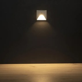 Kanlux 39129 - EXIN LED lépcsővilágító lámpa érzékelővel, 2,5W/230V, 3000K, IP65, fehér, szögletes