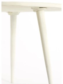 Krémszínű fém kerek dohányzóasztal ø 67,5 cm Babina – Light &amp; Living