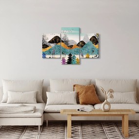 Grafikus kép szarvas (90x60 cm)
