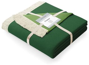 Franse zöld pamutkeverék takaró, 150 x 200 cm - AmeliaHome