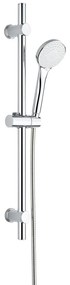 Ezüstszínű rozsdamentes acél zuhanyszett kézi tussal-tolható tartóval 70 cm Uno – Allstar
