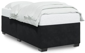 fekete bársony ágykeret 80 x 200 cm