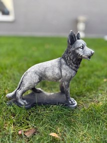 Kerti beton figura Kutya Juhász álló kutyus figura