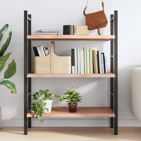 világosbarna kezelt tömör tölgyfa fali polc 80x60x(2-4) cm
