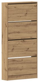 Cipőszekrény Kézműves tölgy Szerelt fa 80 x 21 x 163.5 cm Tartós