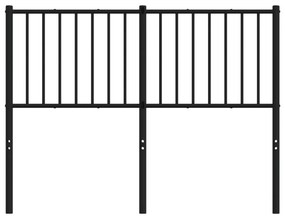 fekete fém fejtámla 120 cm