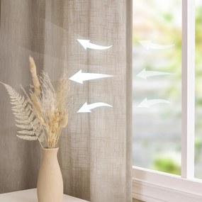 Bézs függöny 140x270 cm Valeta – Restilo