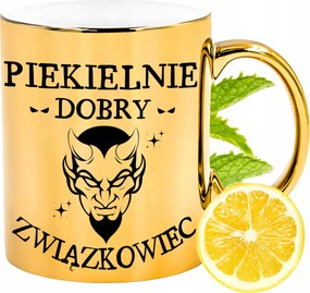 Arany csillogó bögre szakszervezeti ajándék fényképes nyomtatással