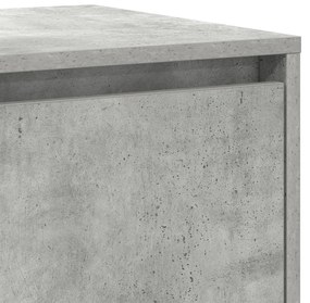Beton Szürke Oldalszekrény Beton szürke Mérnöki fa 135 x 41 x 75 cm