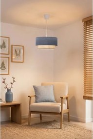 Brilagi - LED függőlámpa zsinóron BOHO ECO 1xE27/10W/230V Ø 40 cm kék/krémszínű