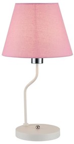 Candellux Asztali lámpa YORK 1xE14/60W/230V rózsaszín/fehér CA0716