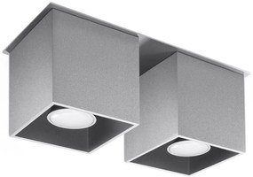 Sollux Lighting Quad 2 mennyezeti lámpa 2x40 W szürke SL.0064