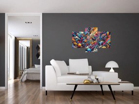 Kép - Színes graffiti (90x60 cm)