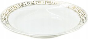 Porcelán tányér mély arany vonal Rome 20 cm