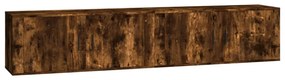 2 db füstös tölgy színű fali TV-szekrény 100 x 34,5 x 40 cm