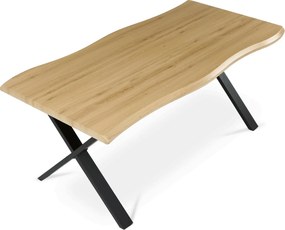 Étkezőasztal 180x90 cm MDF vad tölgy