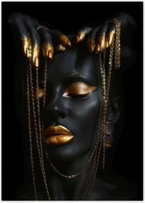 Poszterek 50x70 Arany ékszerek az arcon