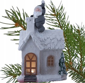 Karácsonyi figura Nagy Karácsonyi Hóház Elemmel DD35128-W 50 cm